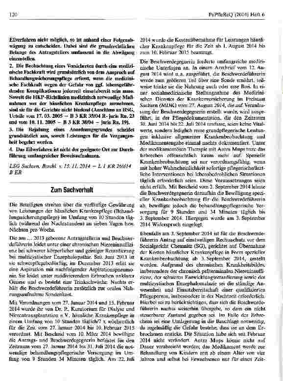 Vorschauseite 2: Gewährung von Leistungen der häuslichen Krankenpflege (Behandlungssicherungspflege) — 010 Krankenversicherung