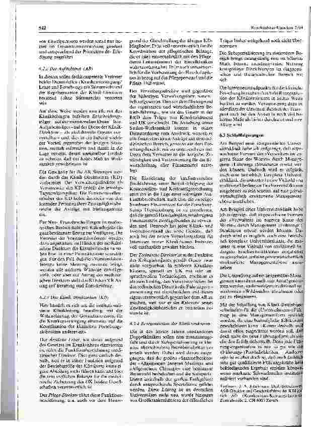 Vorschauseite 4: Zeitgemäße Managementstruktur am Beispiel einer Universitätsklinik