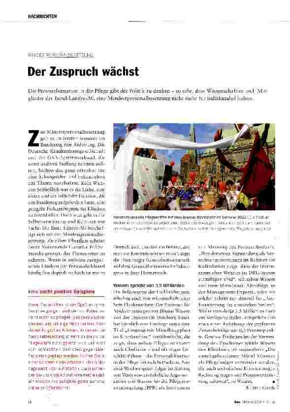 Vorschauseite 1: Der Zuspruch wächst