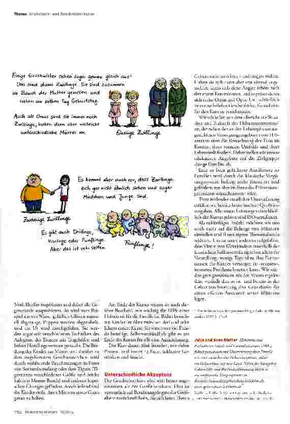 Vorschauseite 3: Vorbereitungskurse für Großeltern und Geschwister?