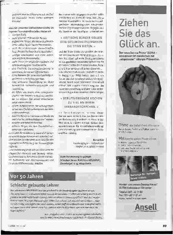 Vorschauseite 2: Diagnostitis im Gesundheitsunwesen?
