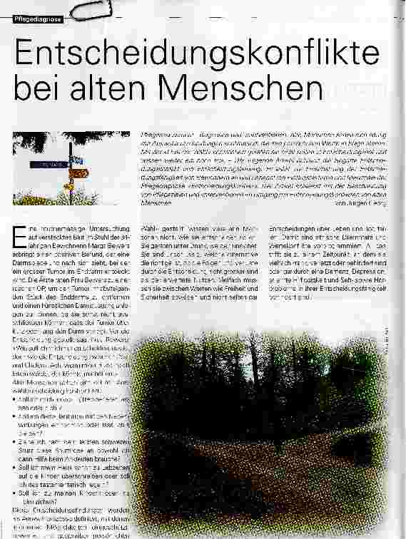 Vorschauseite 1: Entscheidungskonflikte bei alten Menschen
