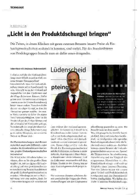 Vorschauseite 1: Licht in den Produktdschungel bringen