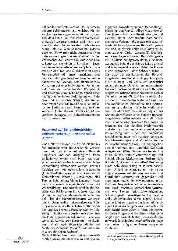 Vorschauseite 4: Die Notwendigkeit zur Berücksichtigung der spezifischen Fehlerkultur im Gesundheitswesen für ein effizientes Fehlermanagement