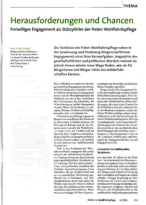 Vorschauseite 1: Herausforderungen und Chancen