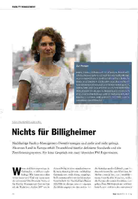 Vorschauseite 1: Nichts für Billigheimer