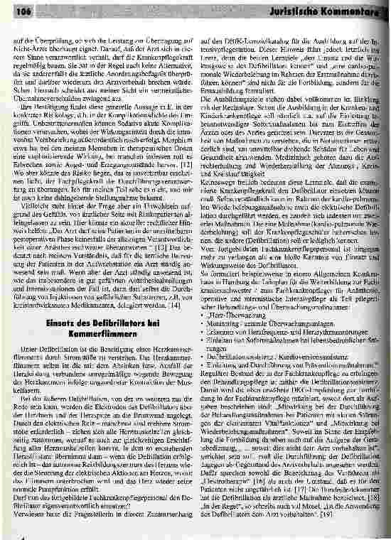 Vorschauseite 3: Intravenöse Injektion von Opiaten und Defibrillator-Einsatz Kompetenzen des Fachpflegepersonals in der Anästhesie und Intensivmedizin