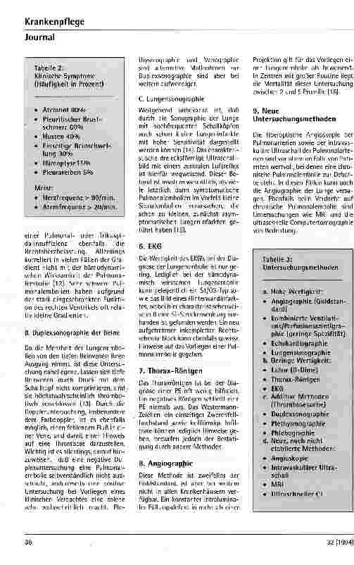Vorschauseite 3: Diagnostik bei Verdacht auf Lungenembolie