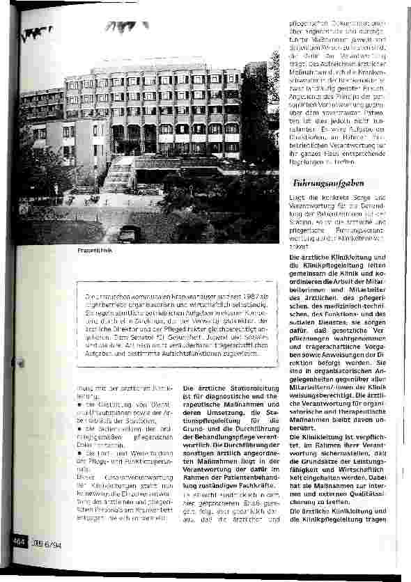 Vorschauseite 3: Kollegial und gleichberechtigt Verantwortung tragen Ärztliche und pflegerische Zusammenarbeit in Bremens Krankenhäusern