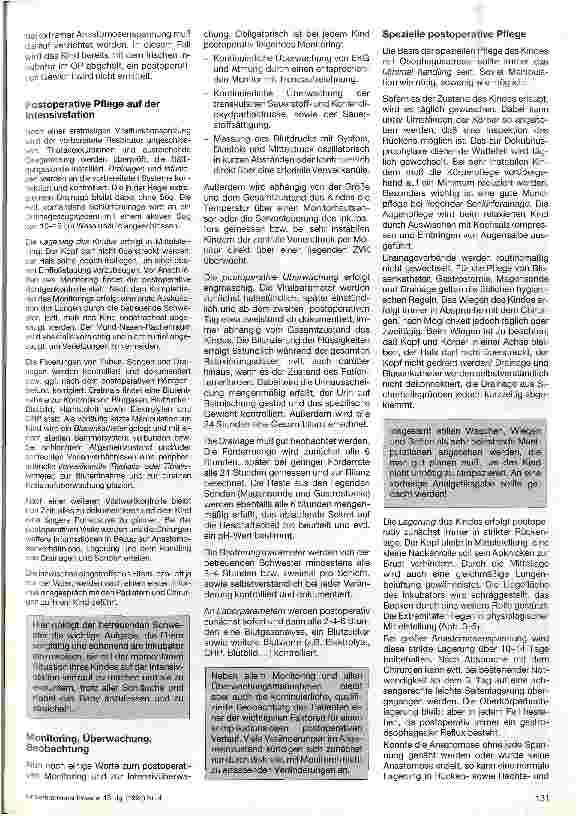 Vorschauseite 2: Die präund postoperative Pflege des Kindes mit Oesophagusatresie