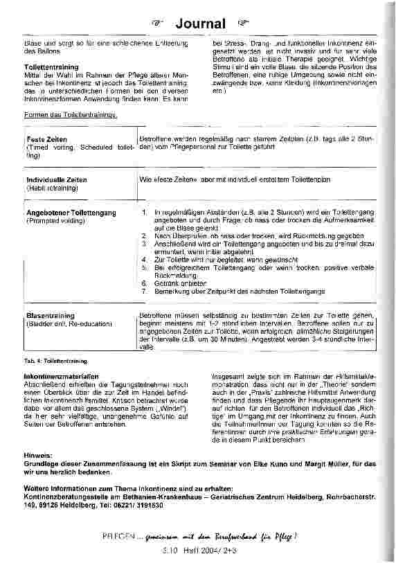 Vorschauseite 5: Inkontinenz - Tabuthema der Pflege