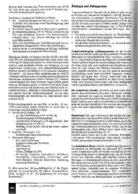 Vorschauseite 3: Aufmerksamkeitsdefizit-Hyperaktivitätssyndrom (ADHS) im Kindesalter - psychologische und anästhesiologische Aspekte