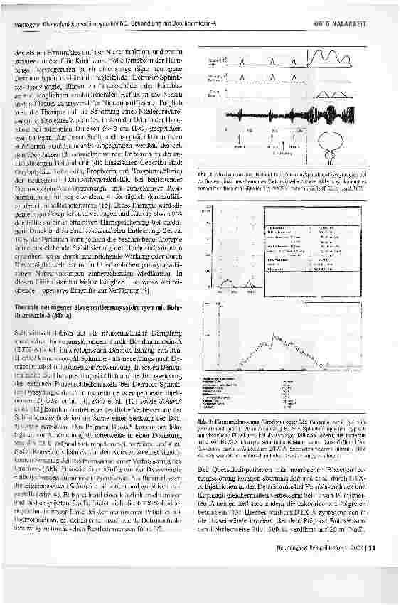Vorschauseite 3: Neurogene Blasenfunktionsstörungen bei MSUrsachen, Abklärung und neue therapeutische Aspekte durch die Behandlung mit Botulinumtoxin-A