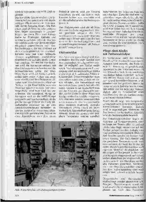 Vorschauseite 3: Peritonealdialyse nach kardiochirurgischen Operationen