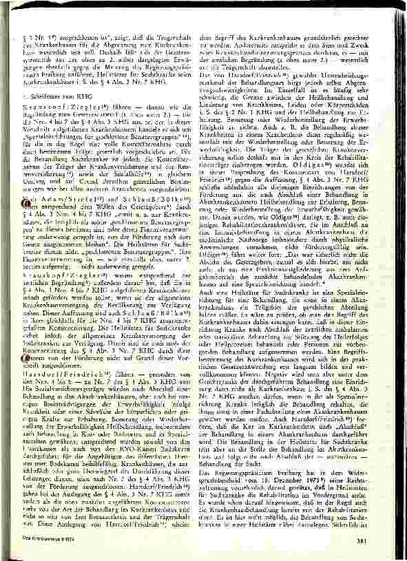 Vorschauseite 3: Sind Heilstätten für Suchtkranke Kur-Krankenhäuser des Paragraphen 4 Abs. Nr. 7 KHG