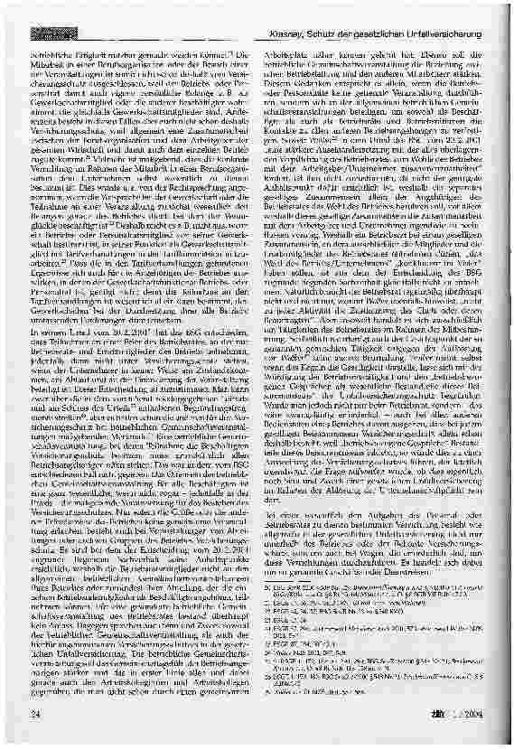 Vorschauseite 4: Schutz der gesetzlichen Unfallversicherung für Tätigkeiten im Rahmen der betrieblichen Mitbestimmung