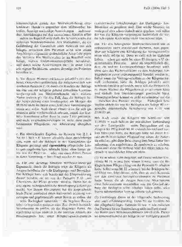 Vorschauseite 3: Insulinspritze. Hanseatisches Oberlandesgericht, Urteil vom 27. August 2004 - 5 U 192/03 (rechtskräftig)