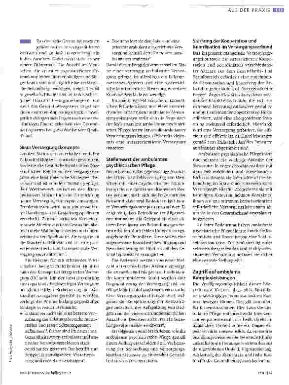 Vorschauseite 2: Ambulante psychiatrische Gesundheitsversorgung