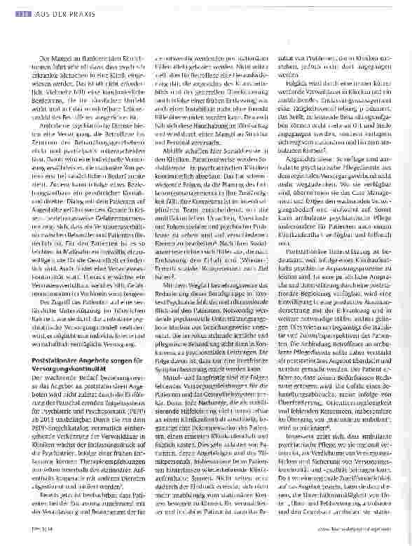 Vorschauseite 3: Ambulante psychiatrische Gesundheitsversorgung
