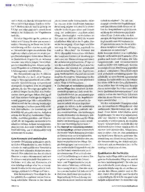 Vorschauseite 5: Ambulante psychiatrische Gesundheitsversorgung