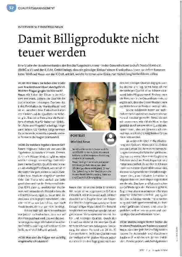Vorschauseite 1: Damit Billigprodukte nicht teuer werden