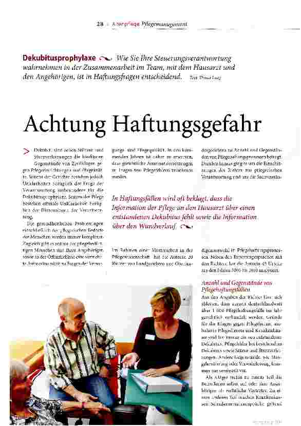 Vorschauseite 1: Achtung Haftungsgefahr