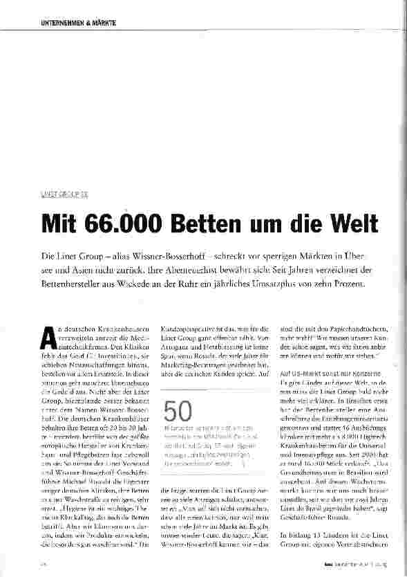 Vorschauseite 1: Mit 66.000 Betten um die Welt
