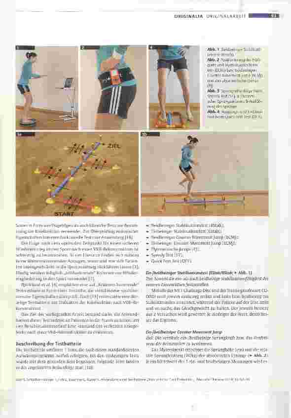 Vorschauseite 2: Anwendung der Testbatterie „Back in Action“ zur Evaluation des Rehabilitationsverlaufs bei Patienten nach Rekonstruktion des vorderen Kreuzbands