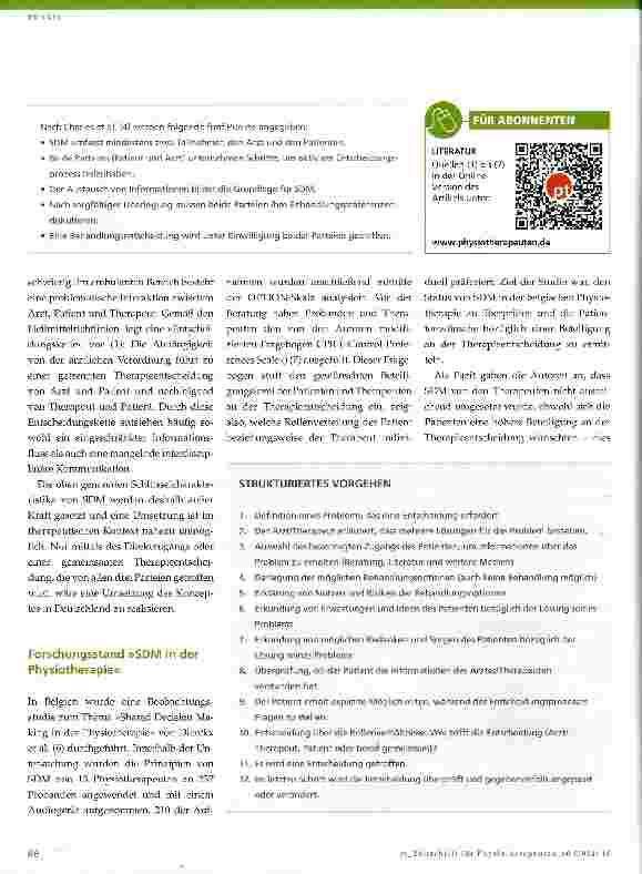 Vorschauseite 3: Gemeinsame klinische Entscheidungsfindung