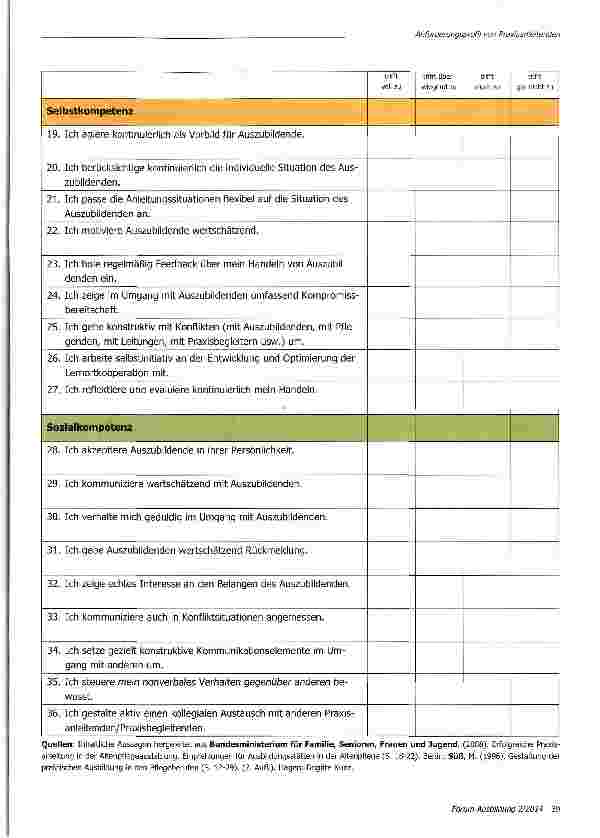 Vorschauseite 3: Anforderungsprofil von Praxisanleitenden