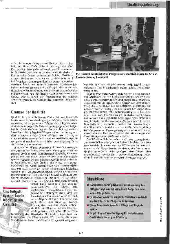 Vorschauseite 6: Qualitässicherung Notwendige Standards in der Häuslichen Pflege