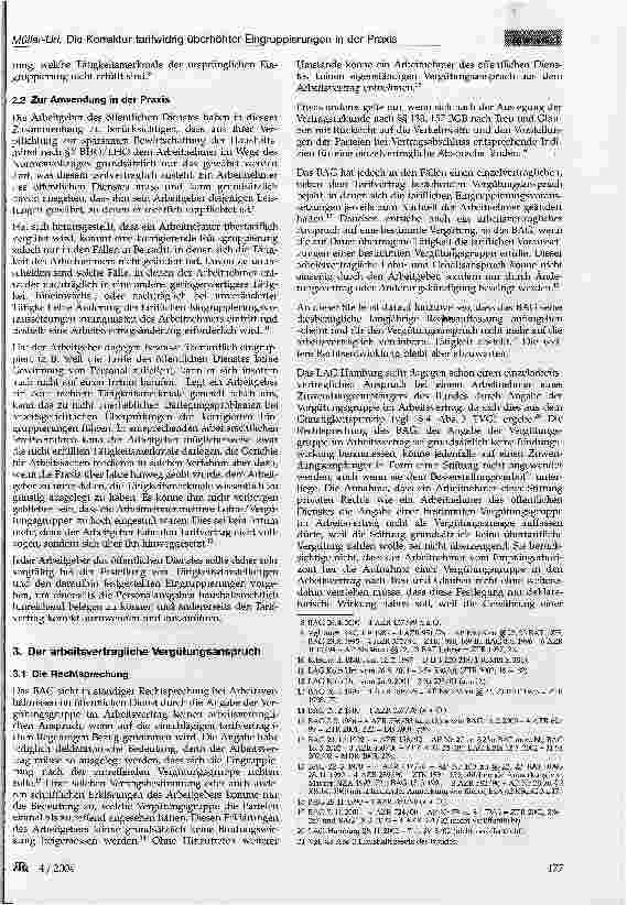 Vorschauseite 2: Die Korrektur tarifwidrig überhöhter Eingruppierungen in der Praxis