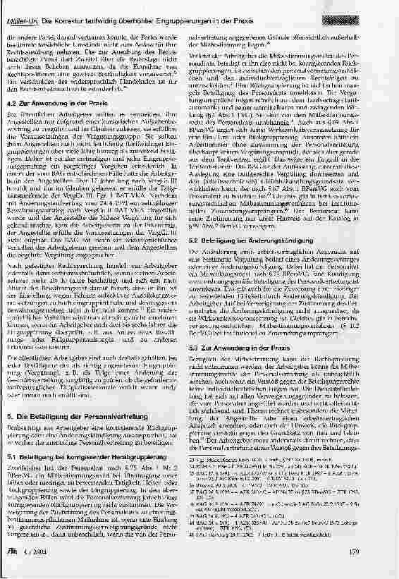 Vorschauseite 4: Die Korrektur tarifwidrig überhöhter Eingruppierungen in der Praxis