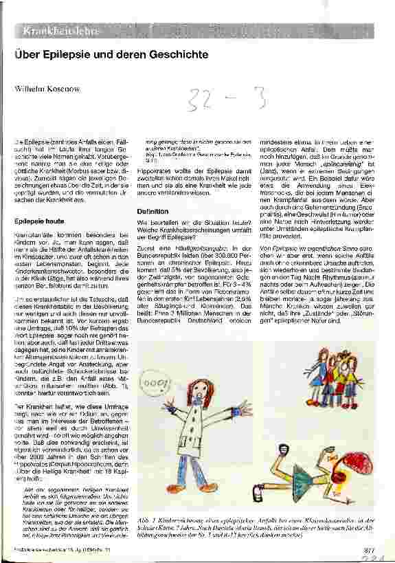 Vorschauseite 1: Über Epilepsie und deren Geschichte
