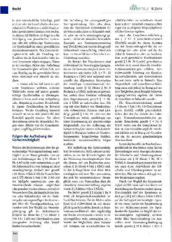 Vorschauseite 2: Ausstieg aus der Gemeinnützigkeit als Gestaltungsmöglichkeit für Krankenhausgesellschaften?