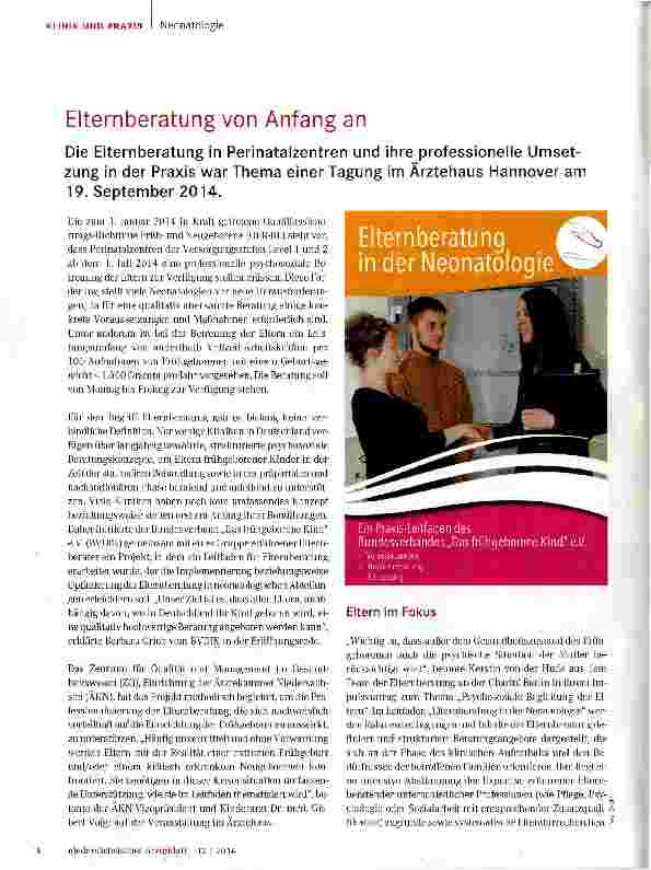 Vorschauseite 1: Elternberatung von Anfang an