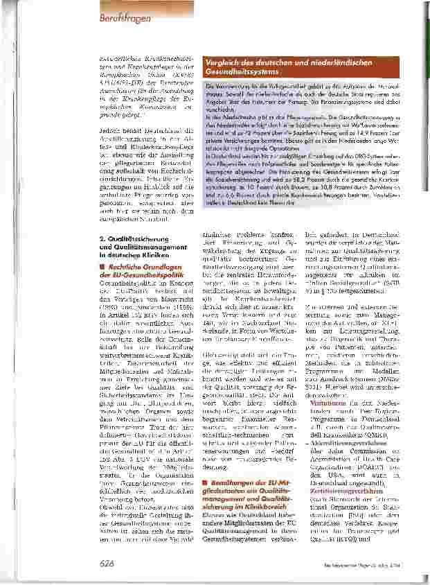 Vorschauseite 3: Europäische Gesundheitspolitik in der Waagschale