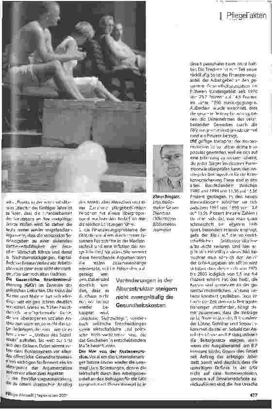 Vorschauseite 2: Von der Mär der KostenexplosionWenn statistische Berechnungen die Politik untermauern