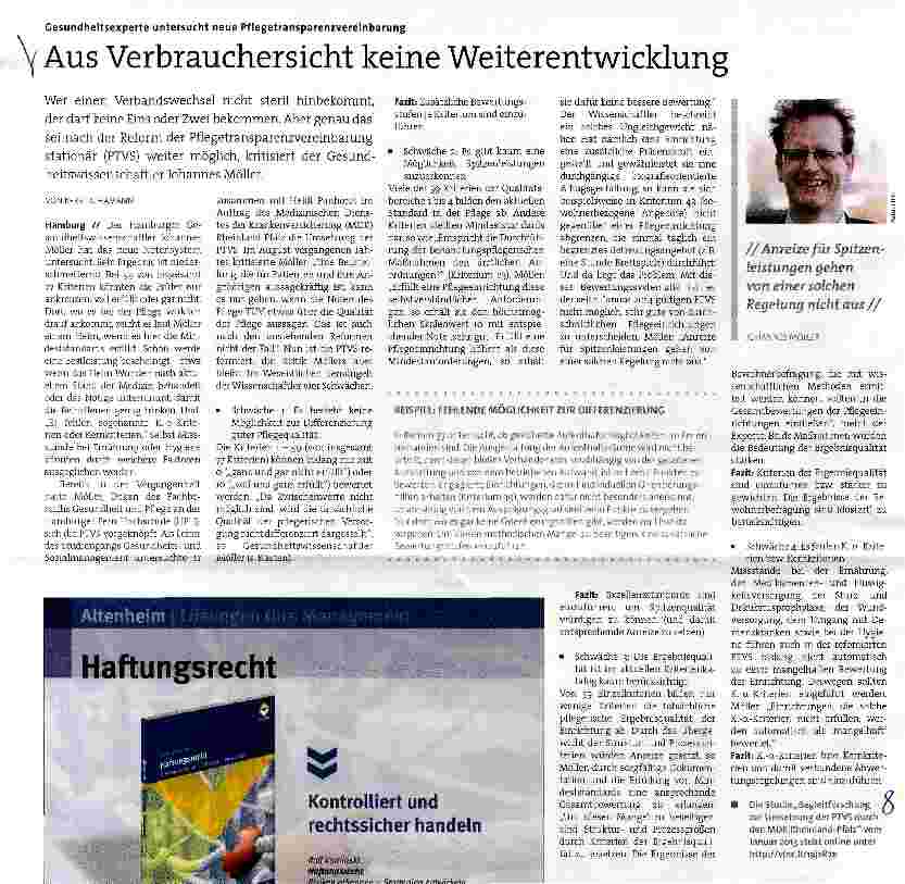 Vorschauseite 1: Aus Verbrauchersicht keine Weiterentwicklung