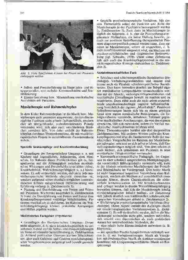 Vorschauseite 2: Bedeutung und Funktion der Musik in der Weiterbildung zur Krankenschwester/ zum Krankenpfleger für Psychiatrie
