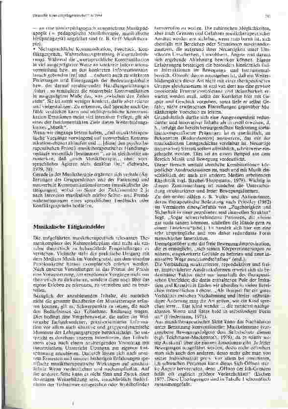 Vorschauseite 3: Bedeutung und Funktion der Musik in der Weiterbildung zur Krankenschwester/ zum Krankenpfleger für Psychiatrie
