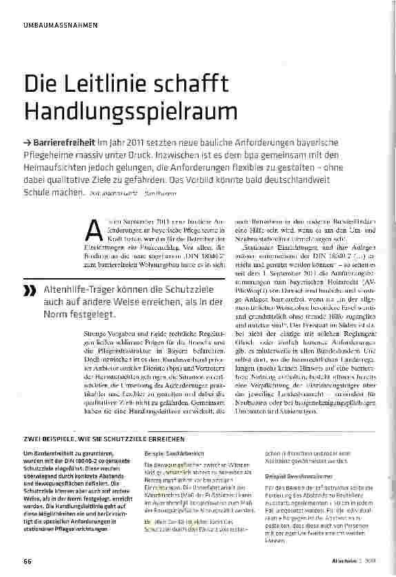 Vorschauseite 1: Die Leitlinie schafft Handlungsspielraum