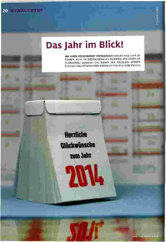 Vorschauseite 1: Das Jahr im Blick!