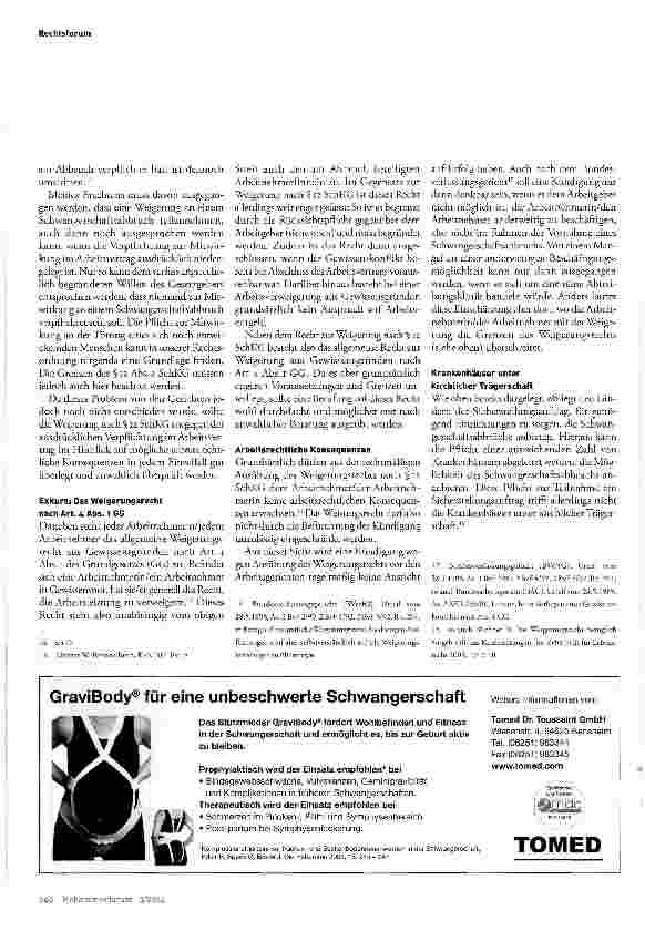 Vorschauseite 3: Teilnahme am Schwangerschaftsabbruch - Bedeutung und Grenzen des Weigerungsrechts des §12 Schwangerschaftskonfliktgesetz CSchKG)