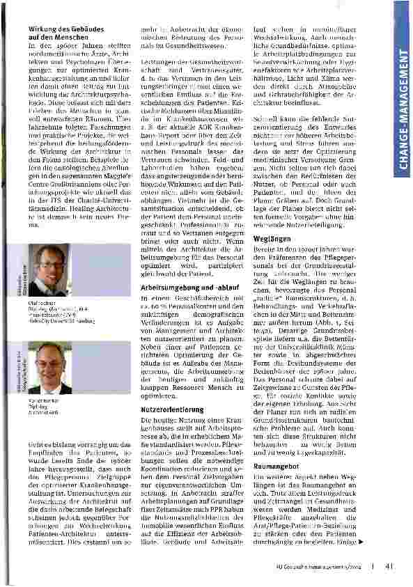 Vorschauseite 2: Wechselwirkung zwischen Architektur und PersonalGesundheitsbauten als strategische Einflussgröße im Personalmanagement