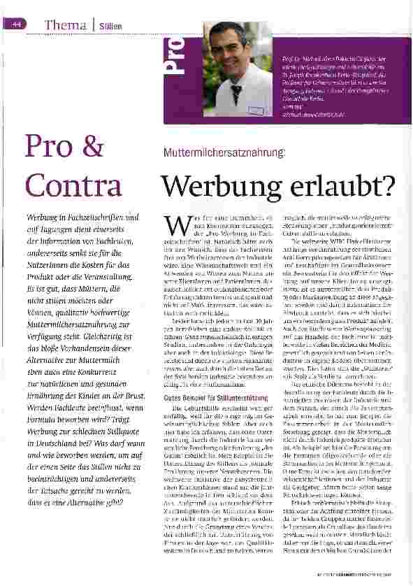 Vorschauseite 1: Werbung erlaubt?