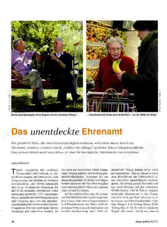 Vorschauseite 1: Das unentdeckte Ehrenamt