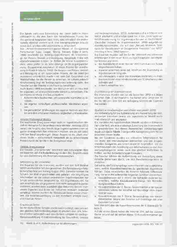 Vorschauseite 5: Rollenfindung von Berufseinsteigern in der Ergotherapie Anpassungsstrategien, Ressourcen und Barrieren