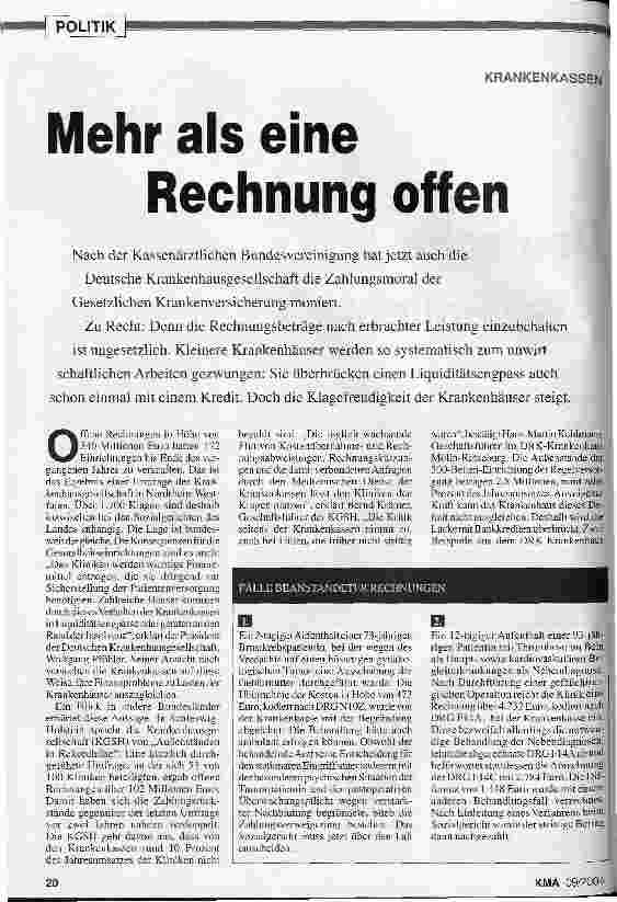 Vorschauseite 1: Mehr als eine Rechnung offen