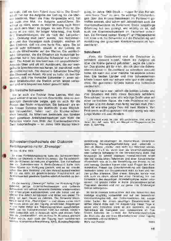 Vorschauseite 4: Strukturen der Schwesterverbände in Deutschland und in Finnland